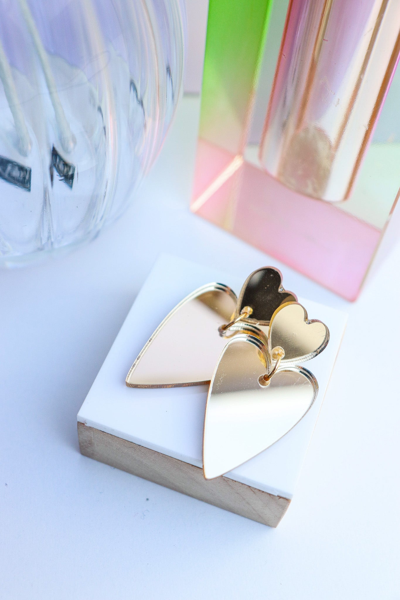 Boucles d'oreilles Alice Miroir