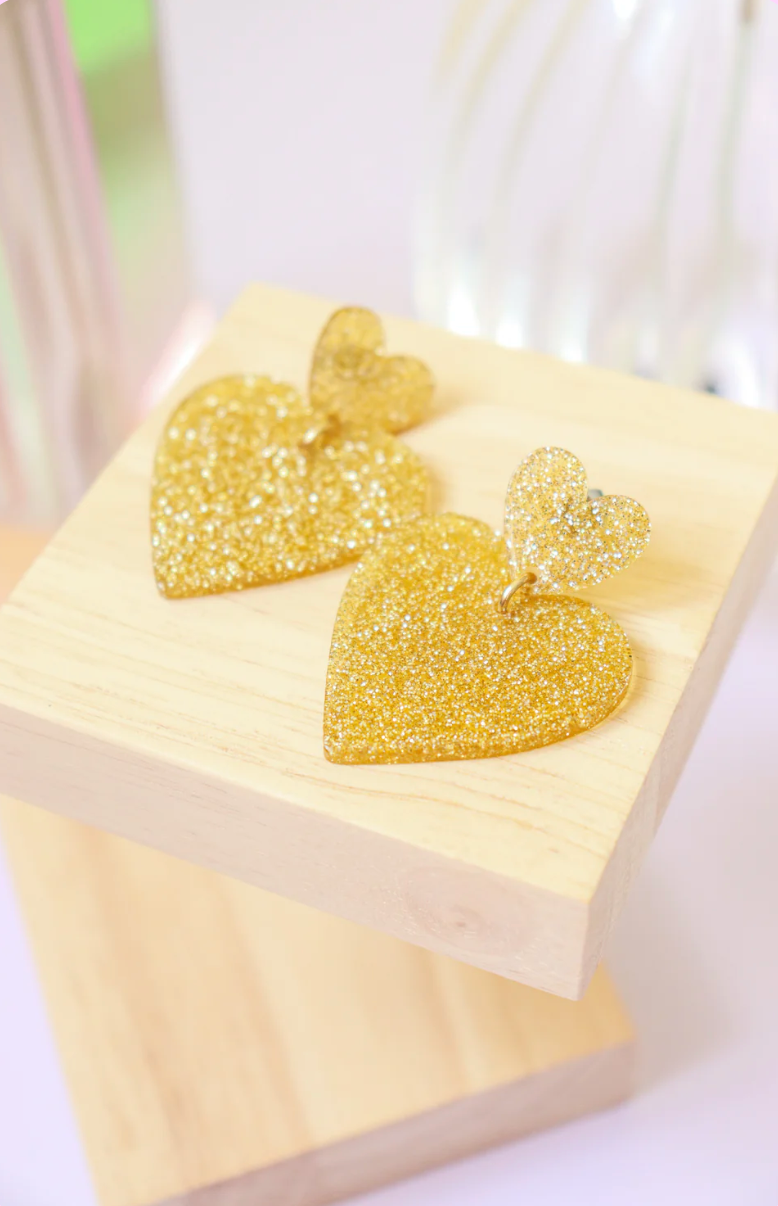 Boucles d'oreilles Augustine Paillettes or