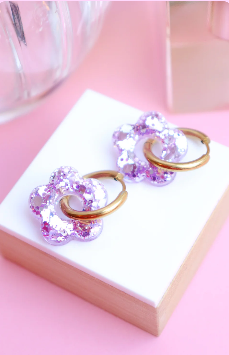 Boucles d'oreilles Isabelle Lilas