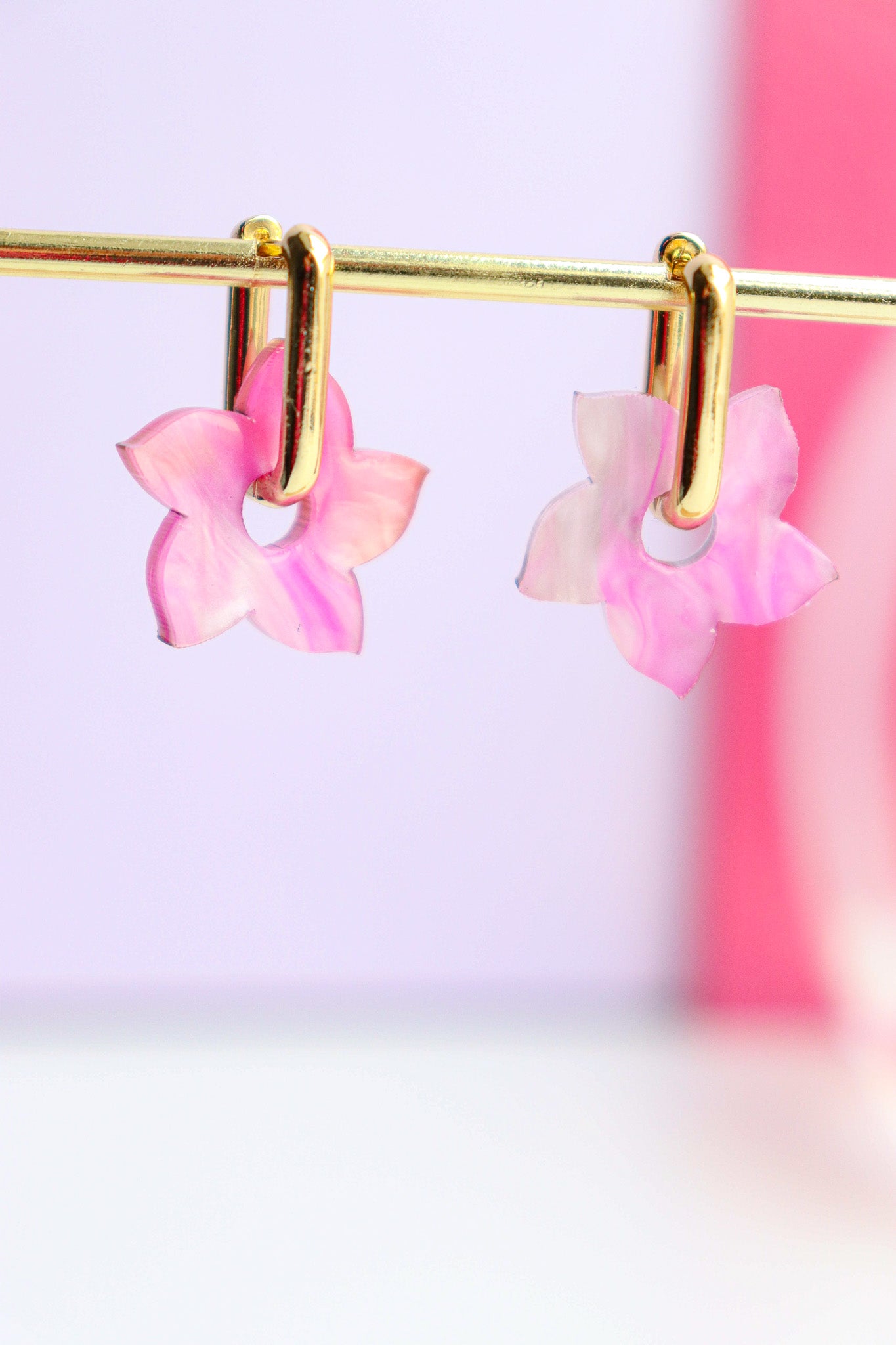 Boucles d'oreilles Flora Nacré Tropique