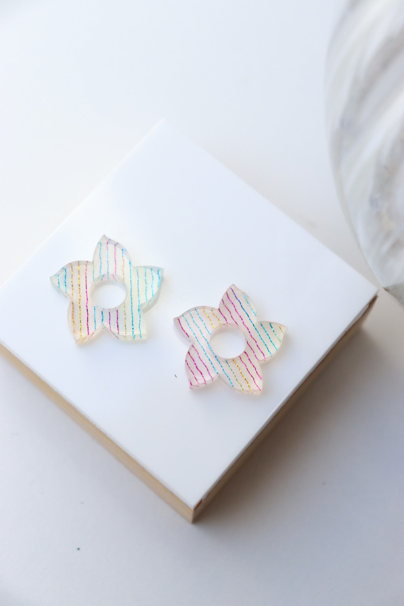 Boucles d'oreilles Flora Arc en Ciel