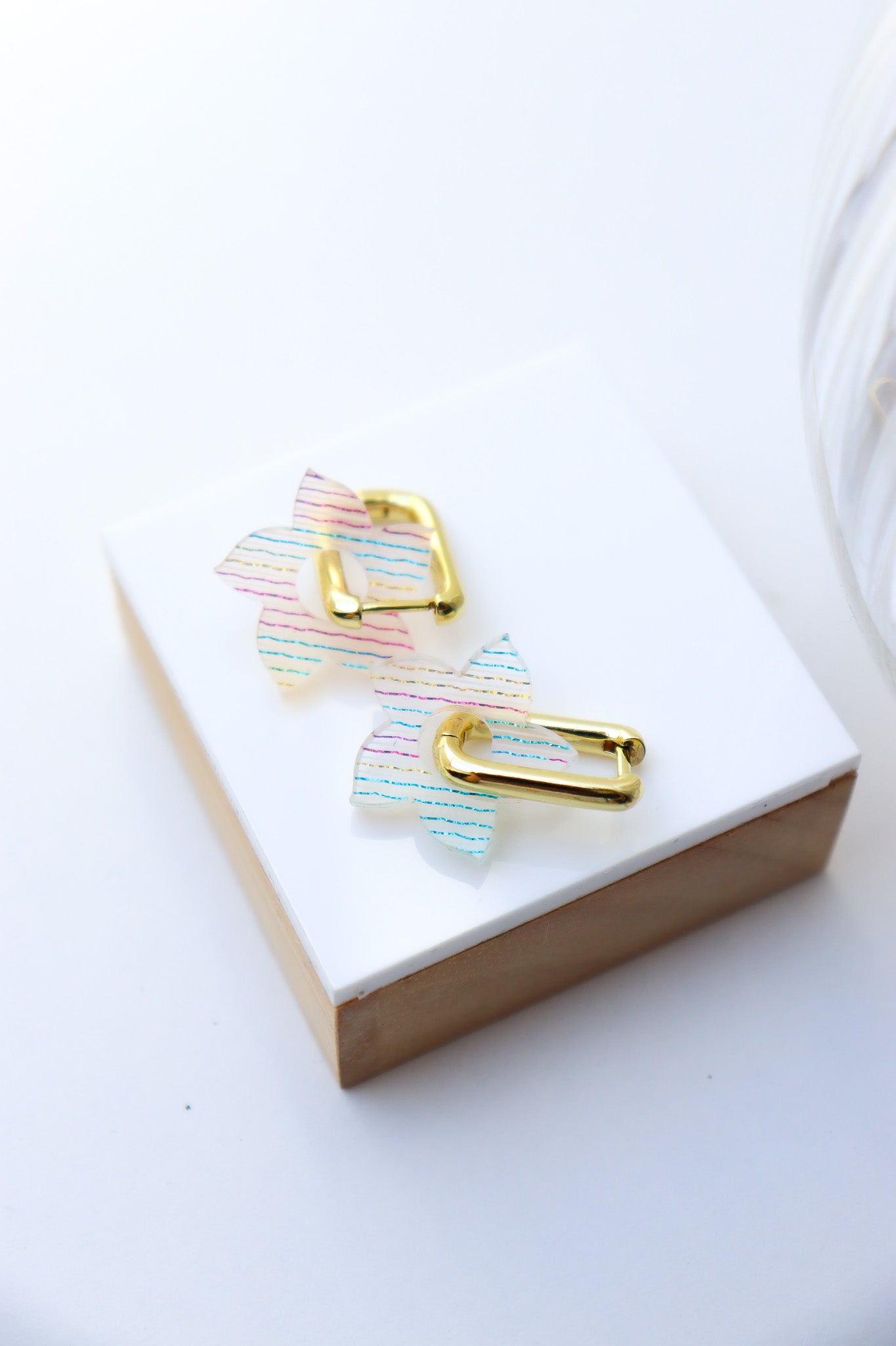 Boucles d'oreilles Flora Arc en Ciel