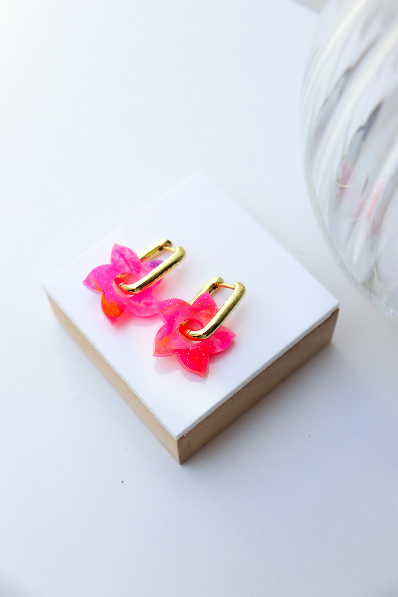 Boucles d'oreilles Flora Galaxie Fluo
