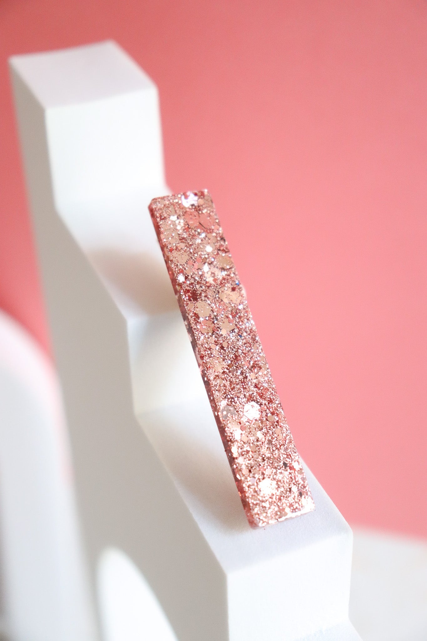 Barrette Paillettes rose gold