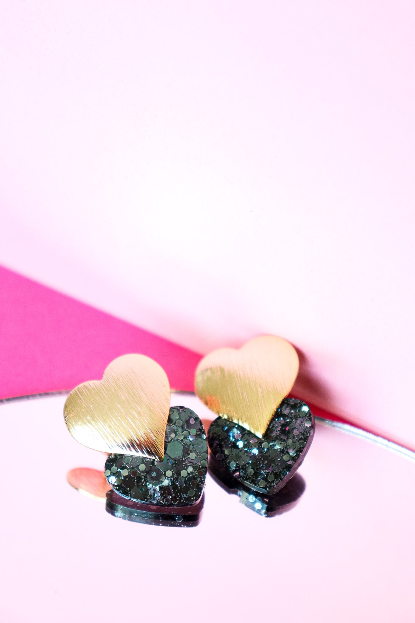Boucles d'oreilles Caroline Paillettes noires