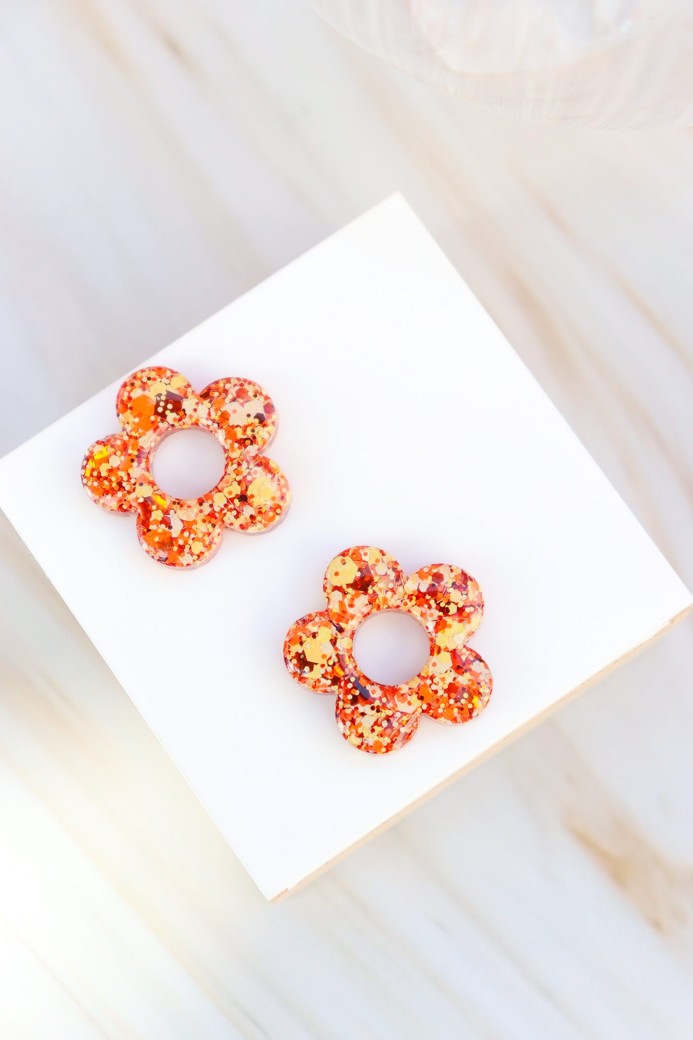 Créoles Isabelle Mix Paillettes Citrouille