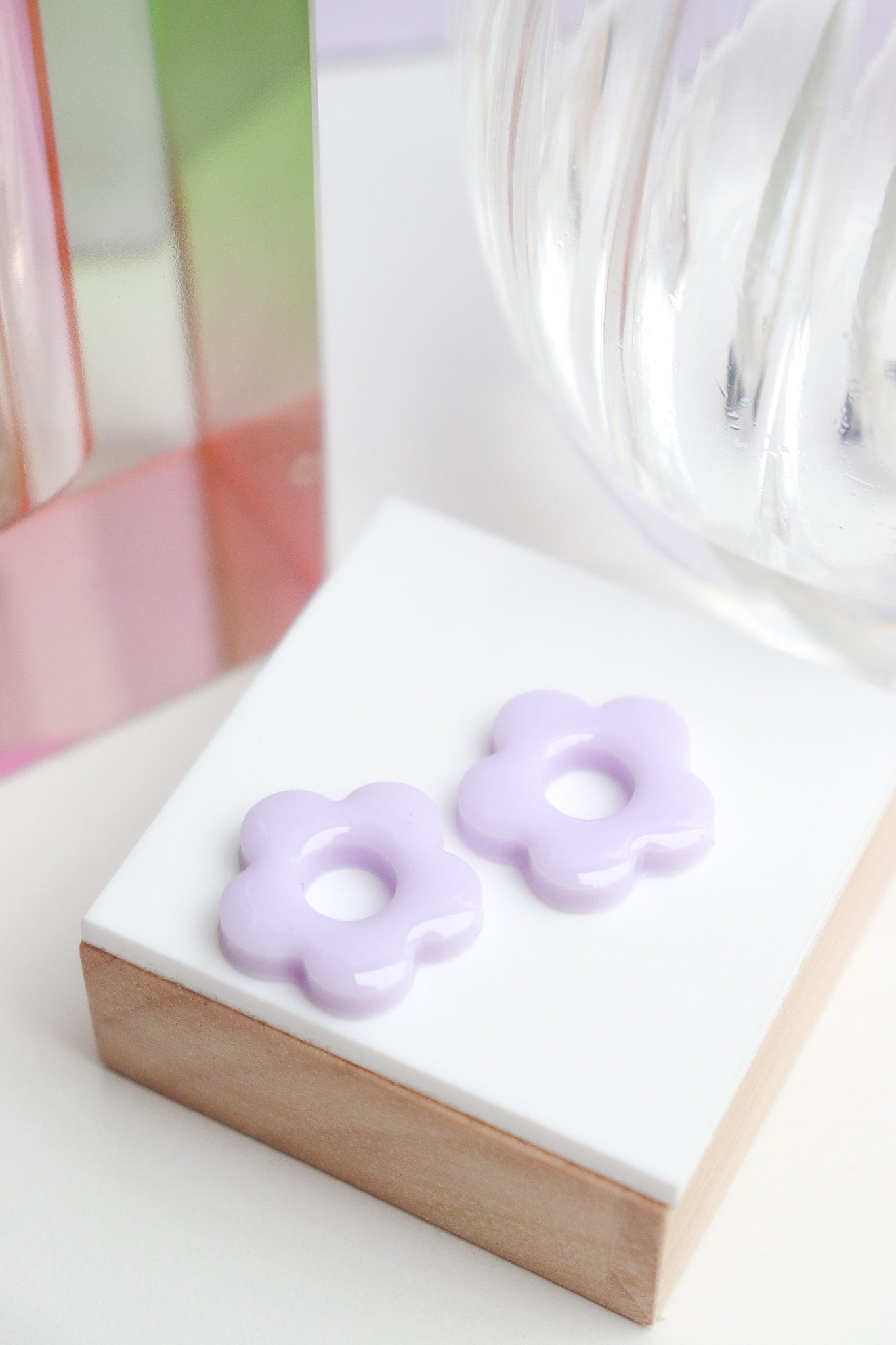 Boucles d'oreilles Isabelle Résine Pastel