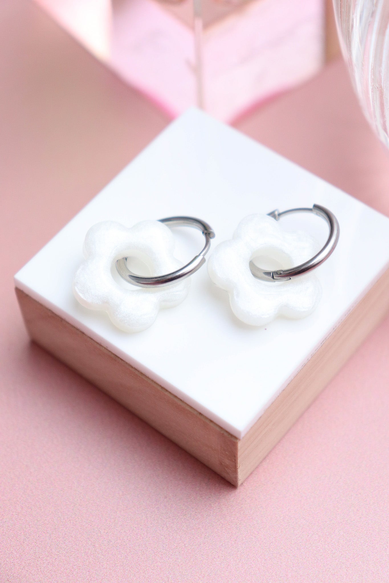 Boucles d'oreilles Isabelle Résine Pastel