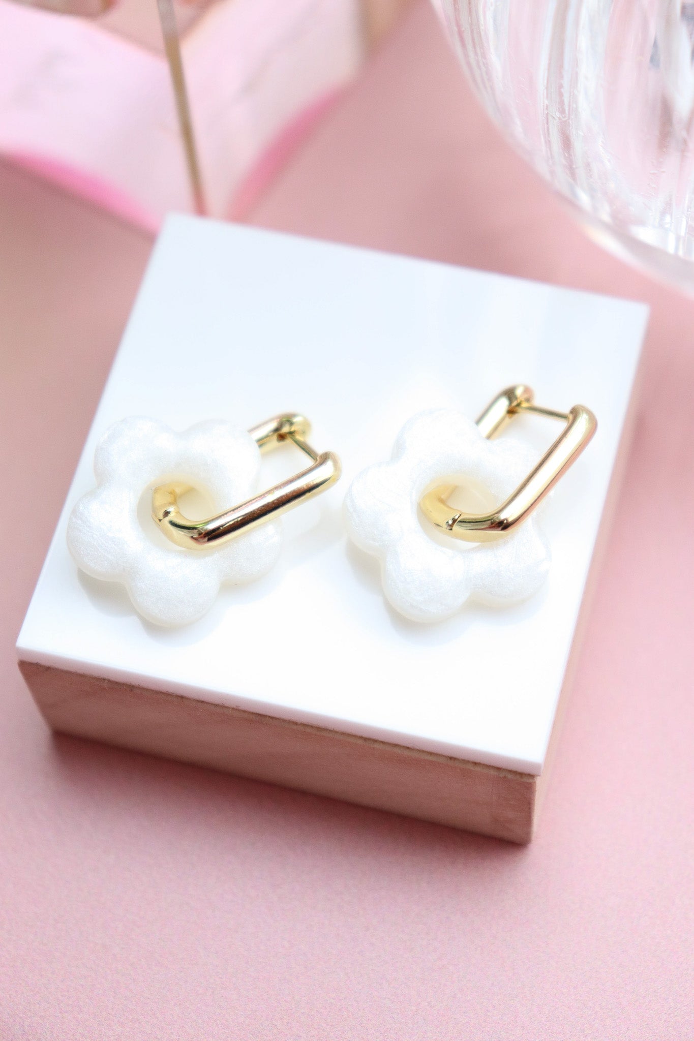 Boucles d'oreilles Isabelle Résine Pastel