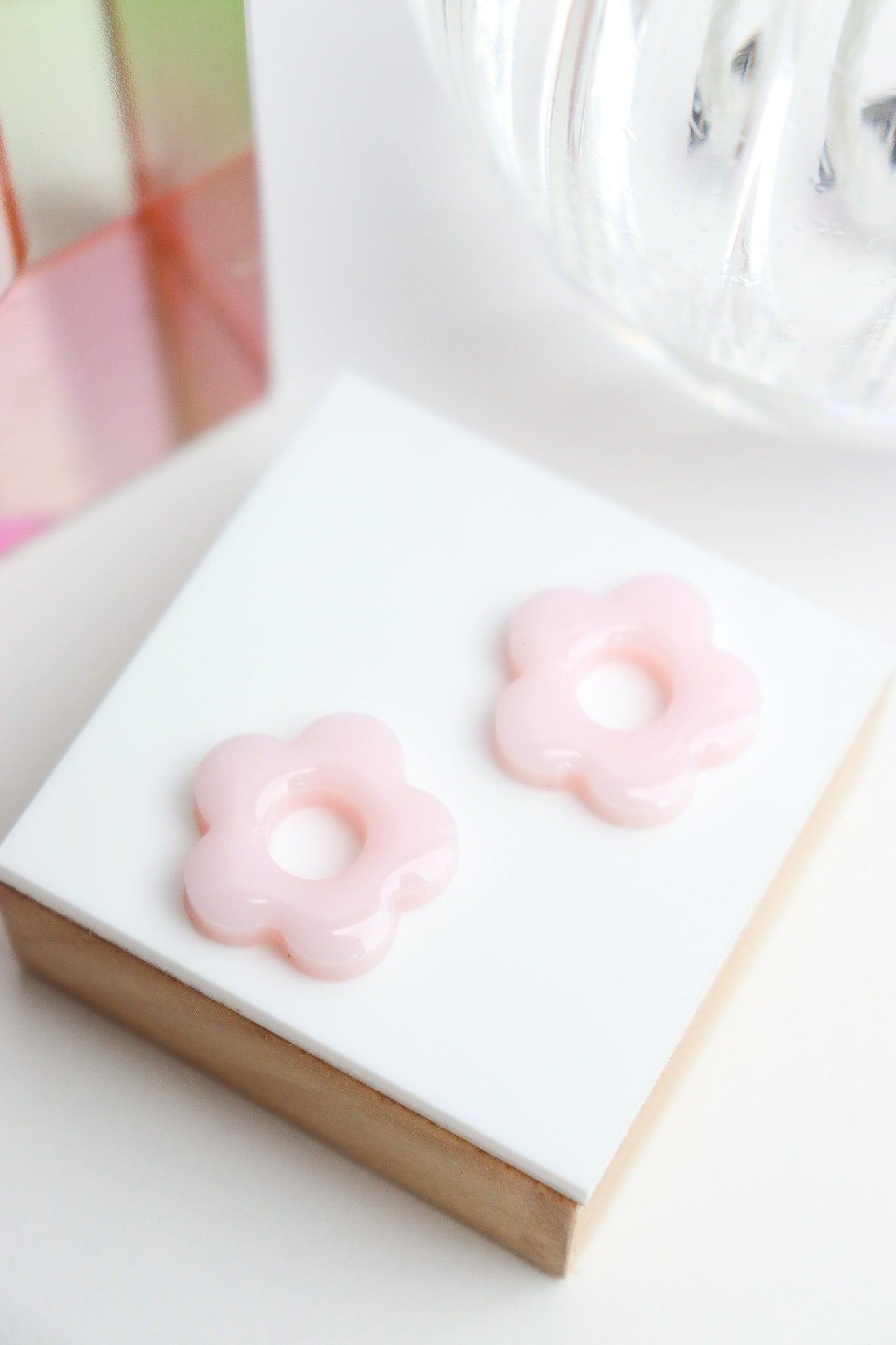 Boucles d'oreilles Isabelle Résine Pastel