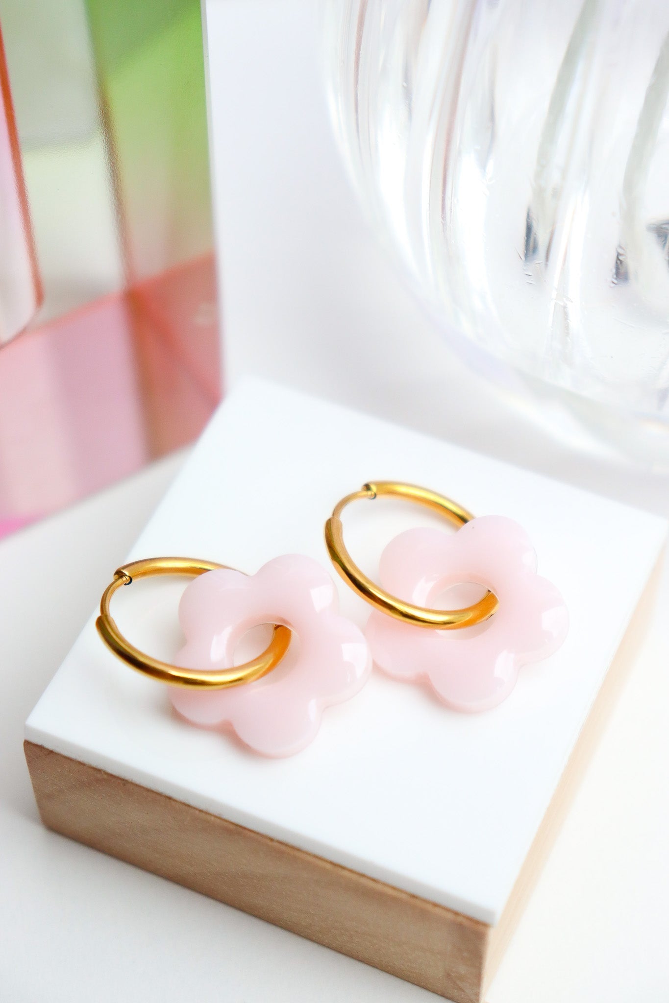 Boucles d'oreilles Isabelle Résine Pastel