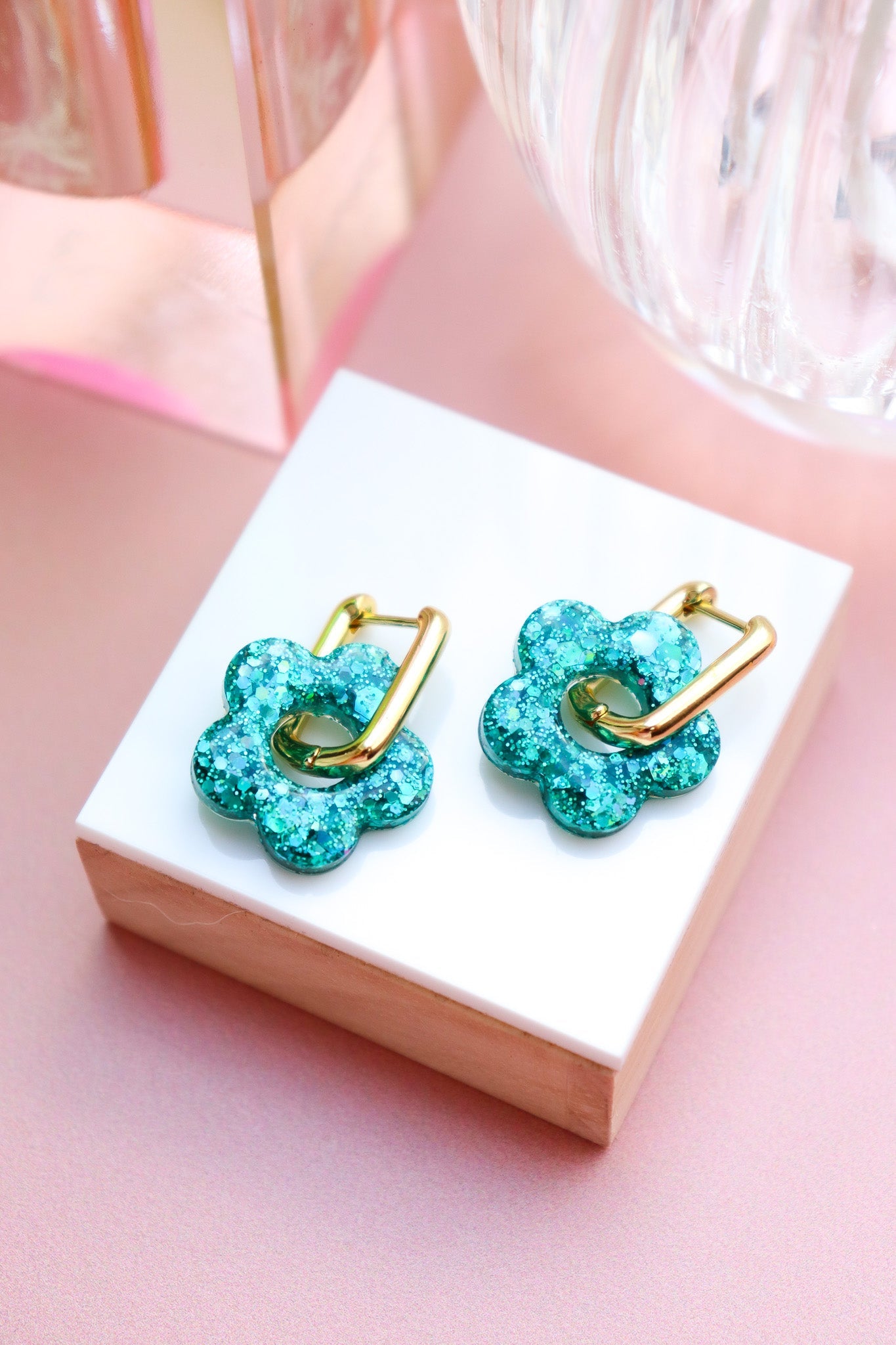 Boucles d'oreilles Isabelle L Turquoise