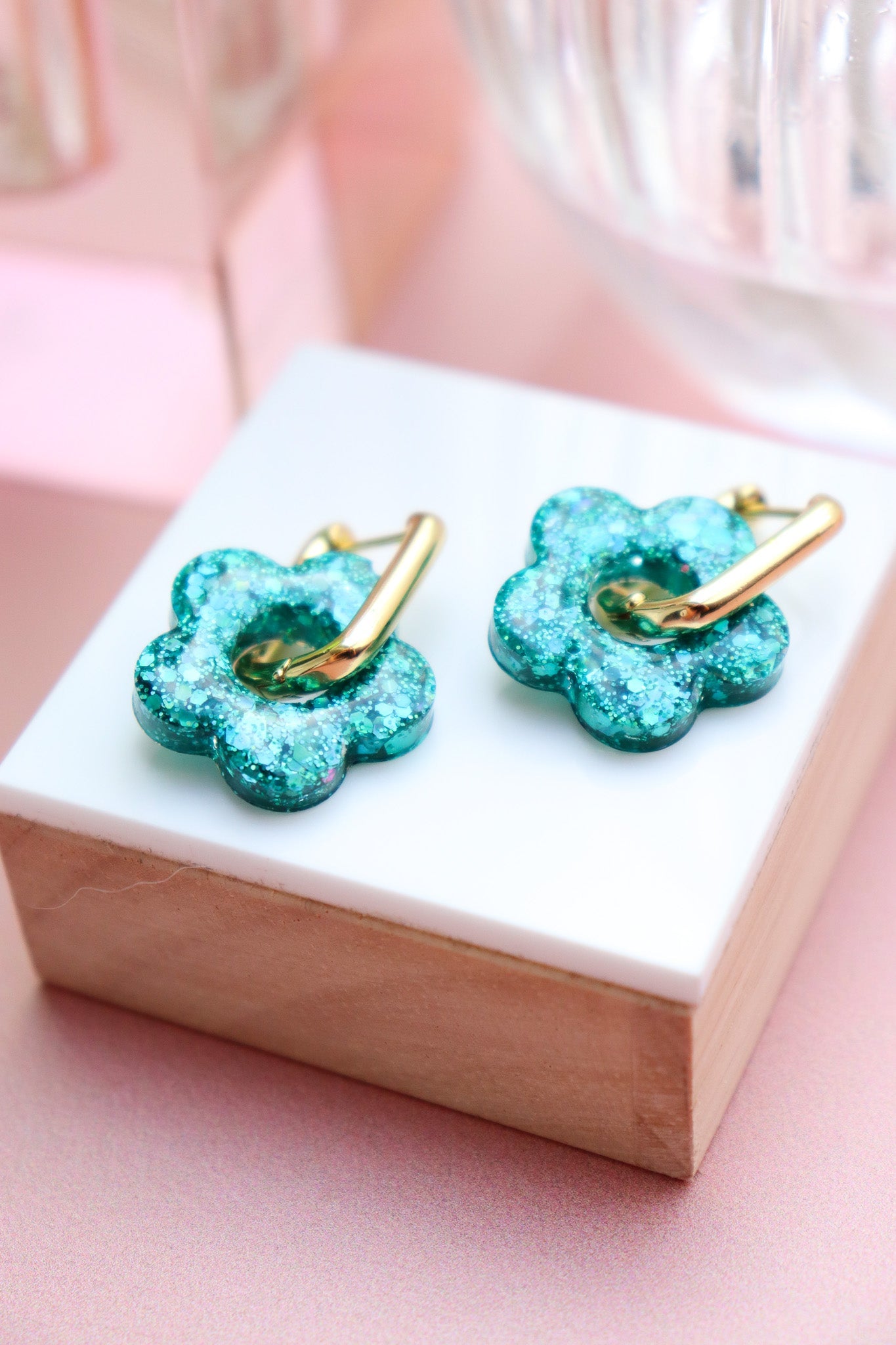 Boucles d'oreilles Isabelle L Turquoise