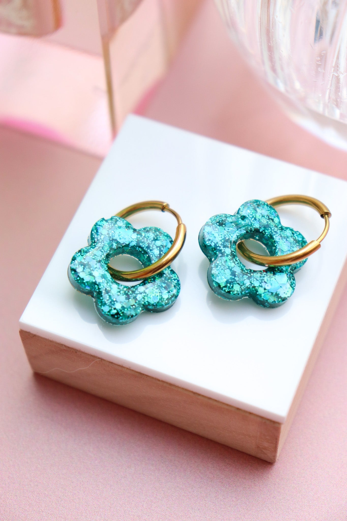 Boucles d'oreilles Isabelle L Turquoise