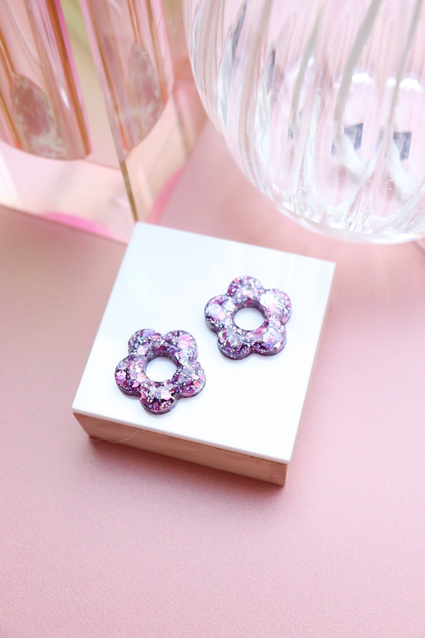 Boucles d'oreilles Isabelle L Violine Argent