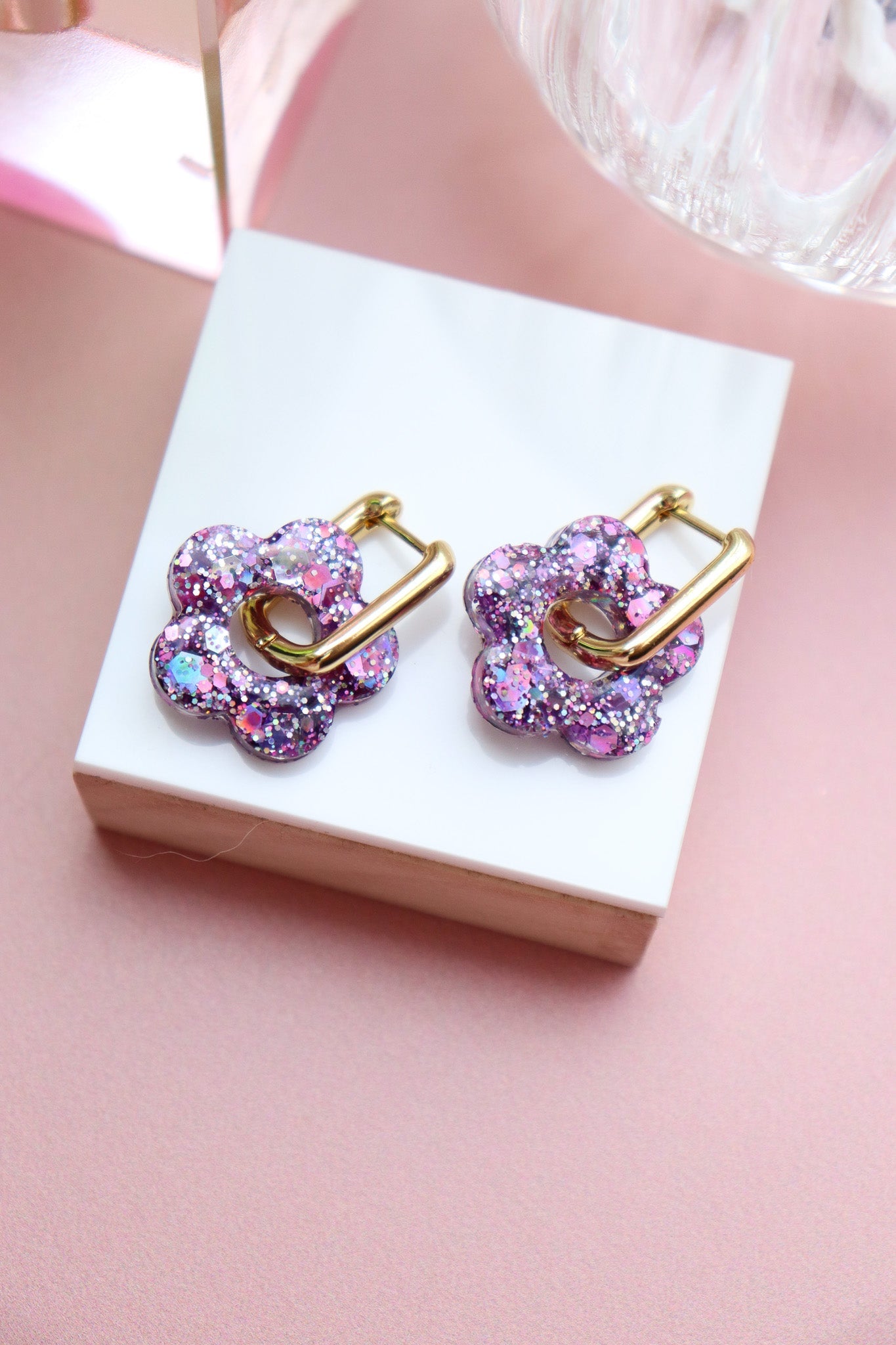 Boucles d'oreilles Isabelle L Violine Argent