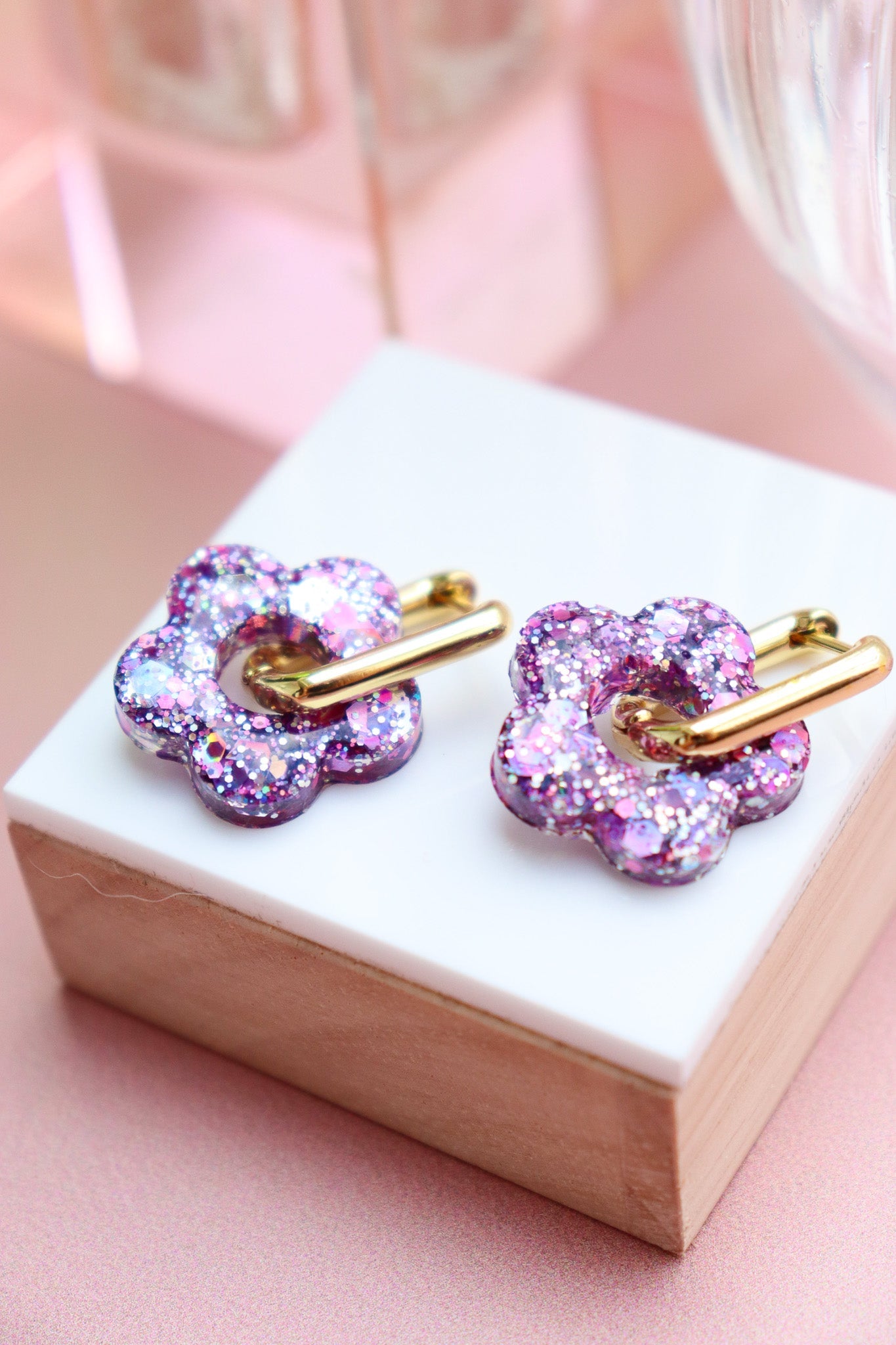 Boucles d'oreilles Isabelle L Violine Argent