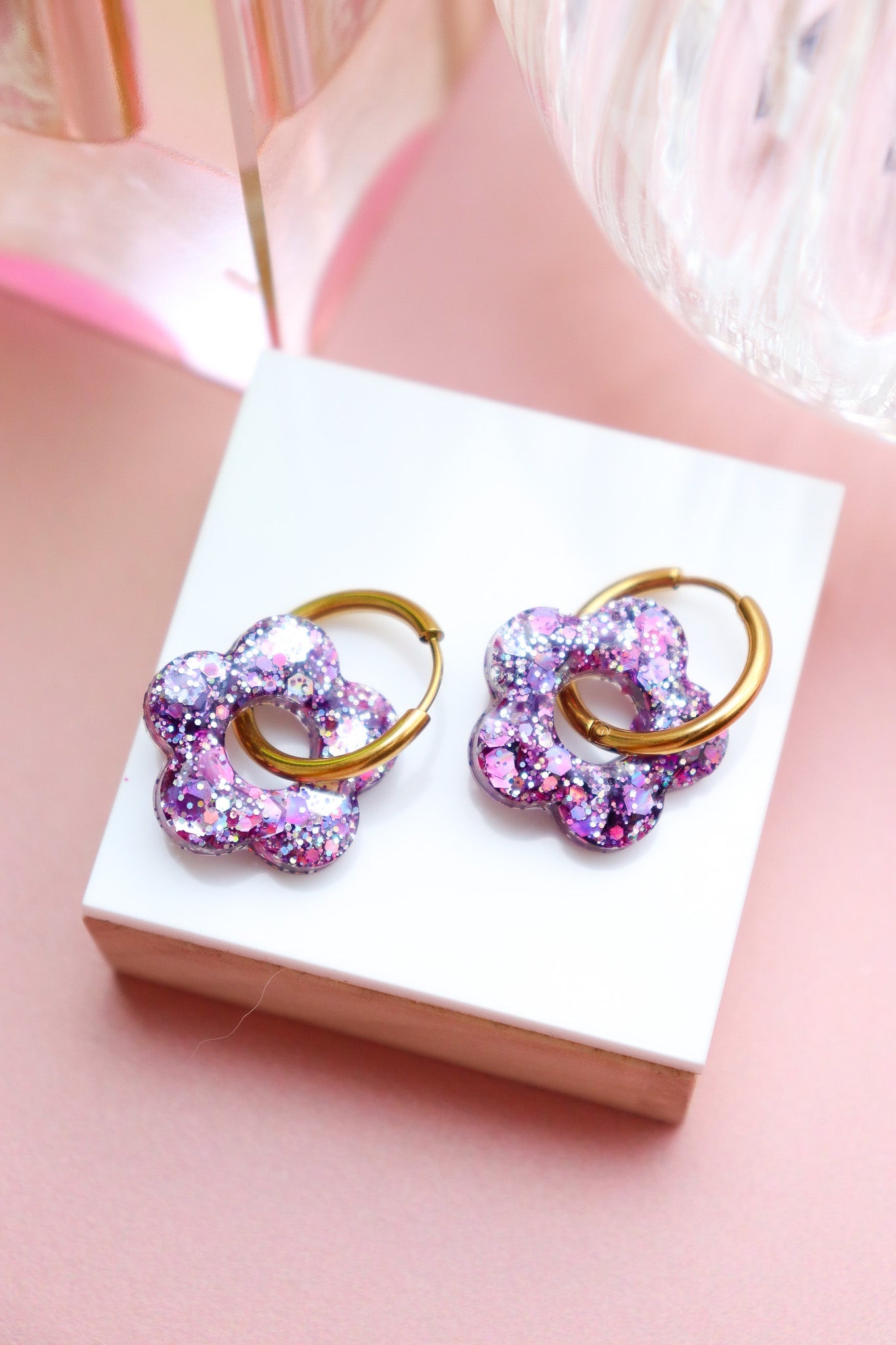 Boucles d'oreilles Isabelle L Violine Argent
