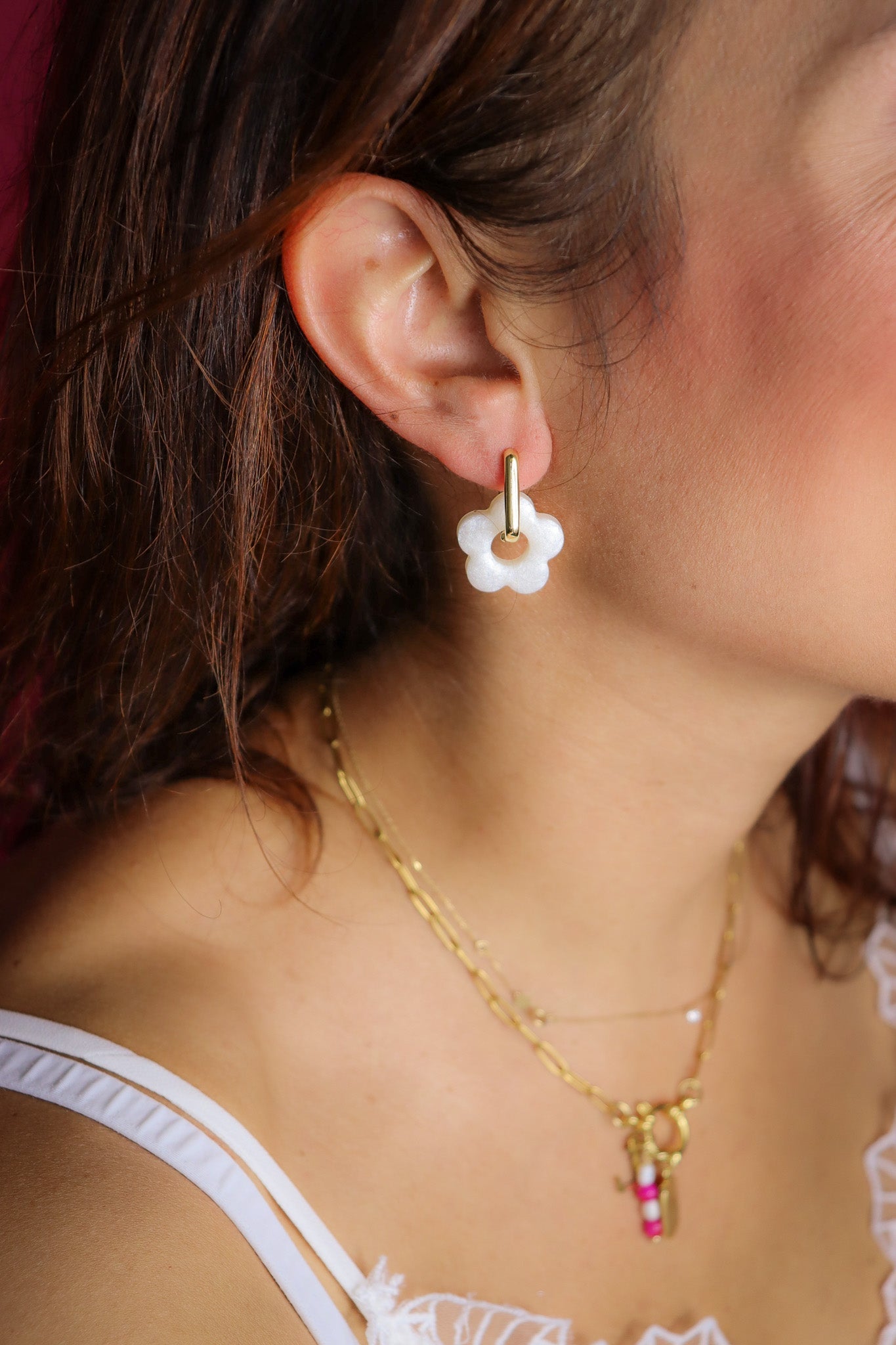 Boucles d'oreilles Isabelle Résine Pastel