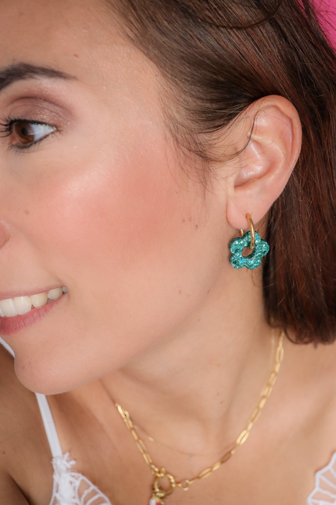 Boucles d'oreilles Isabelle L Turquoise