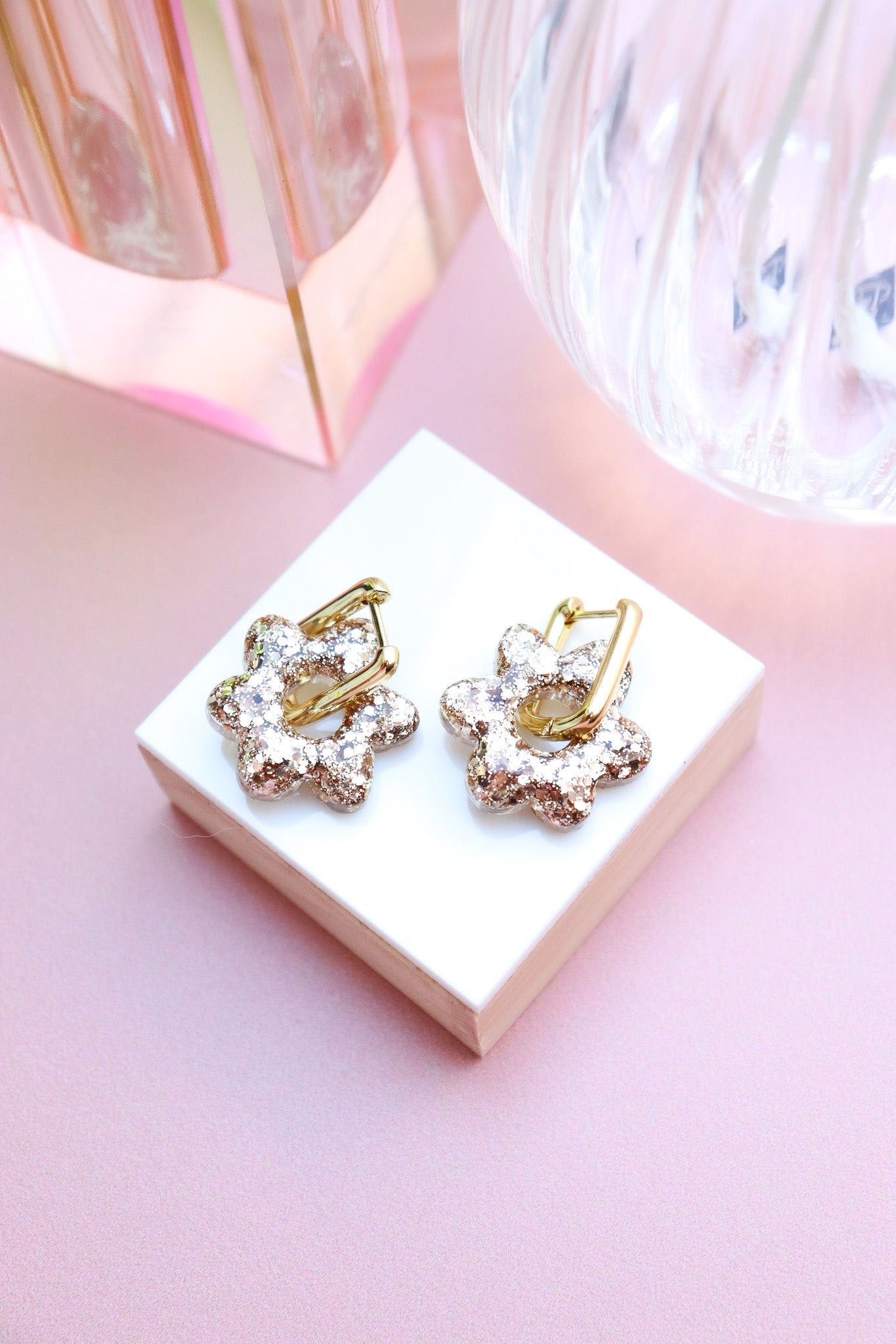 Boucles d'oreilles Jojo Champagne