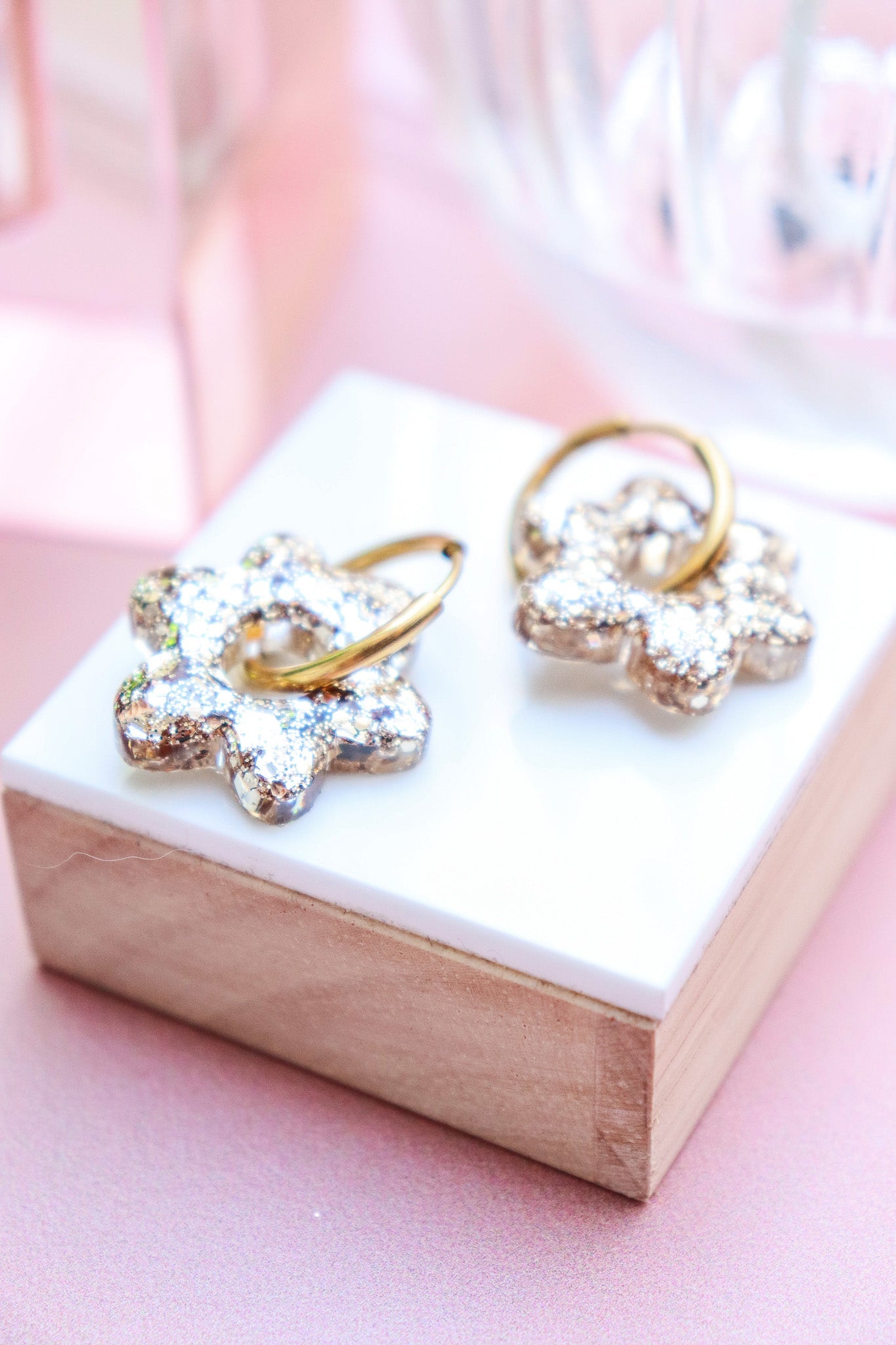 Boucles d'oreilles Jojo Champagne