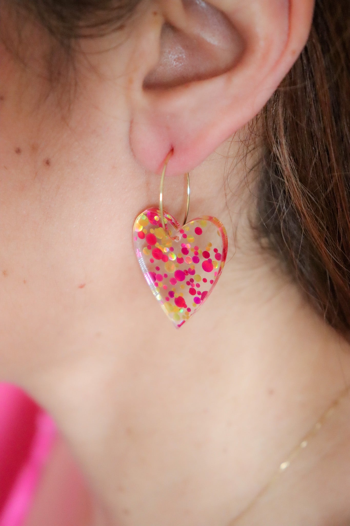 Boucles d'oreilles Mimi Joie Rouge