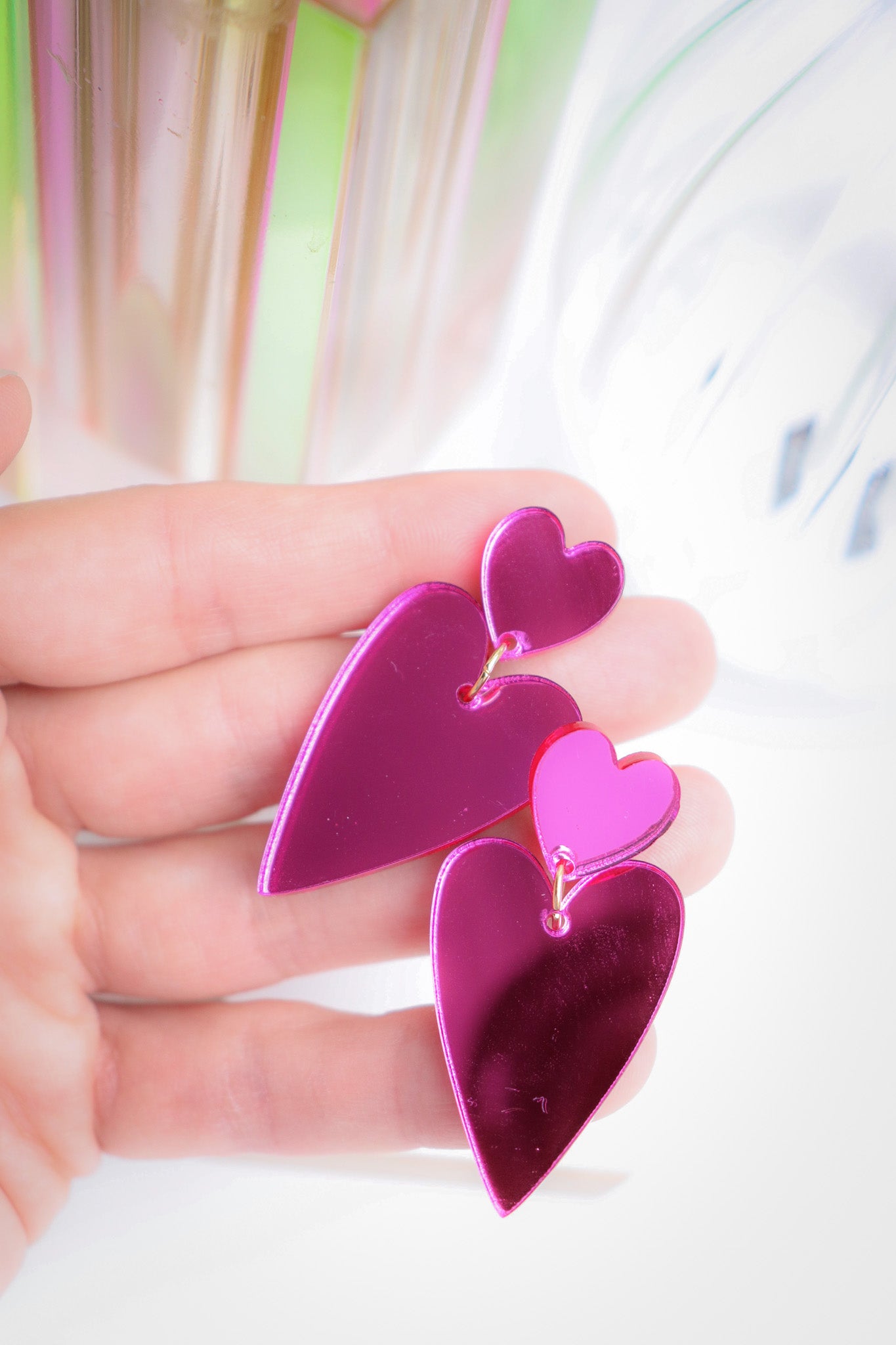 Boucles d'oreilles Alice Miroir