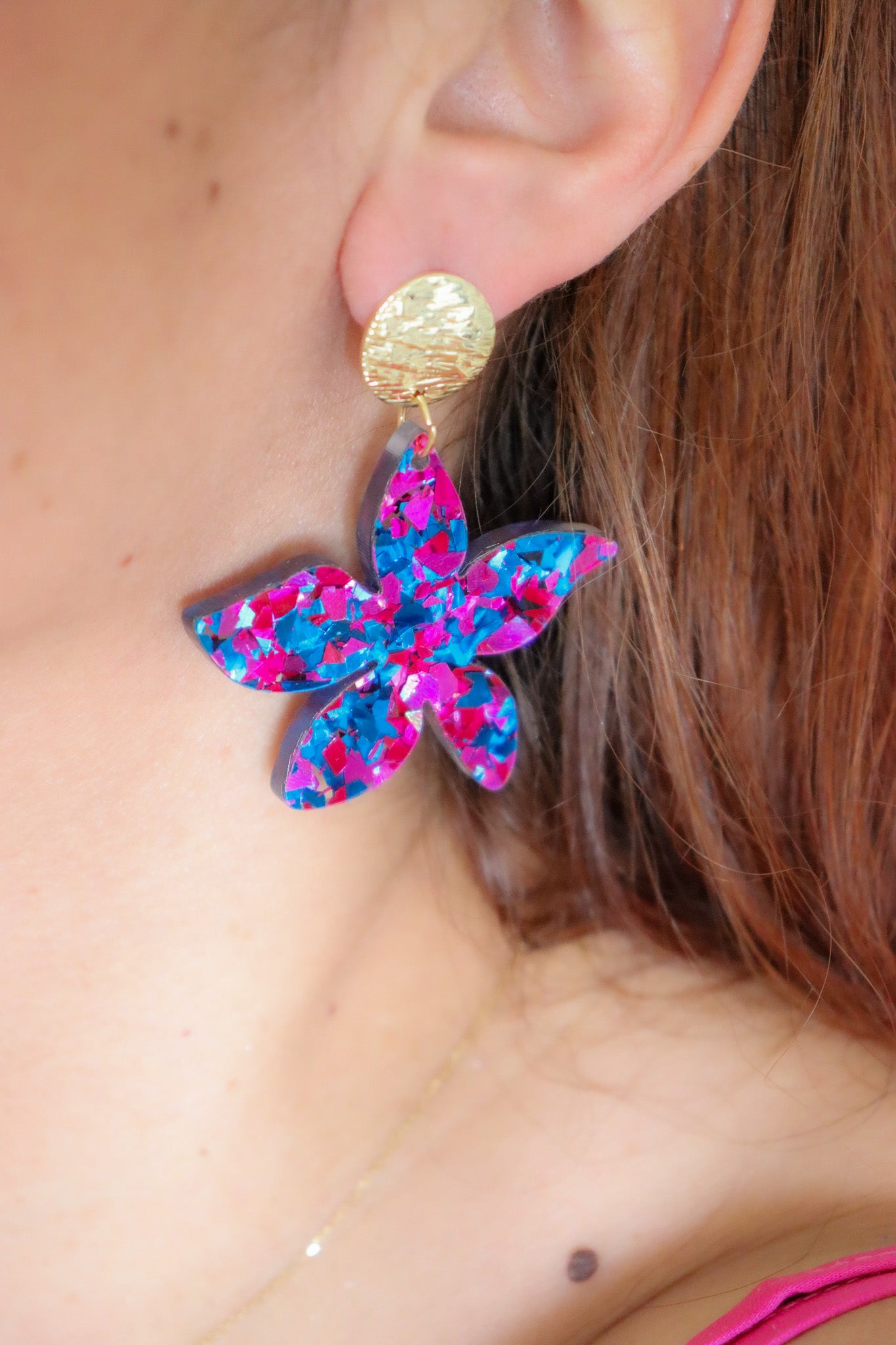 Boucles d'oreilles Tiana Paillettes