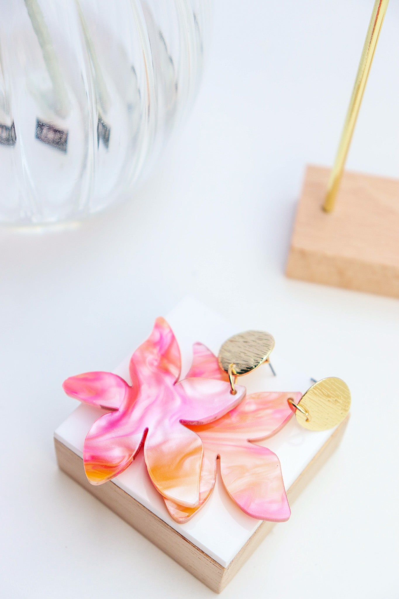 Boucles d'oreilles Tiana Nacrée
