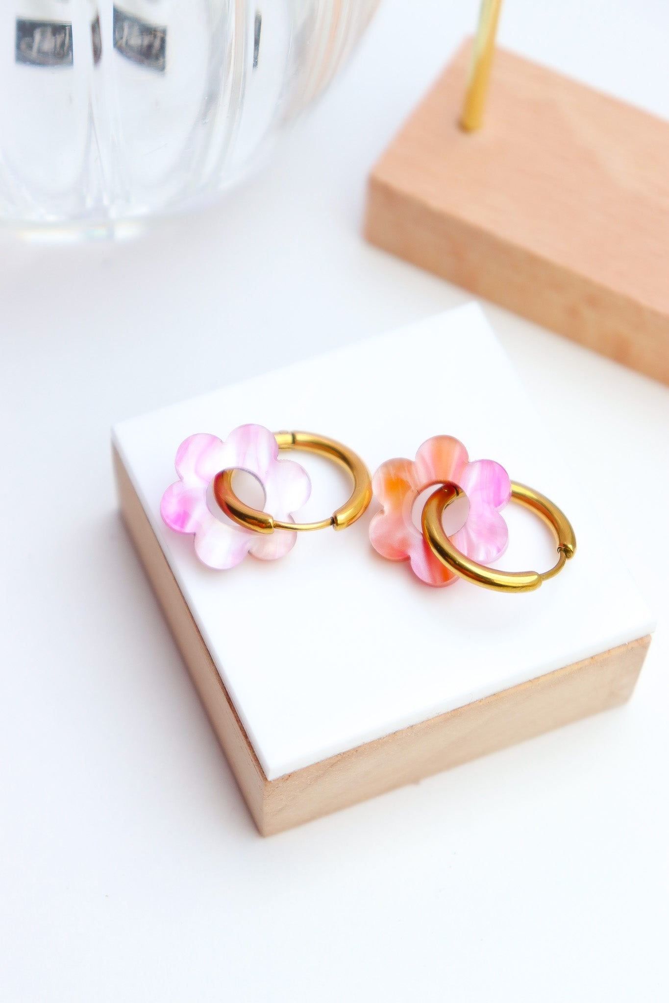 Boucles d'oreilles Vivienne Nacrée Tropique