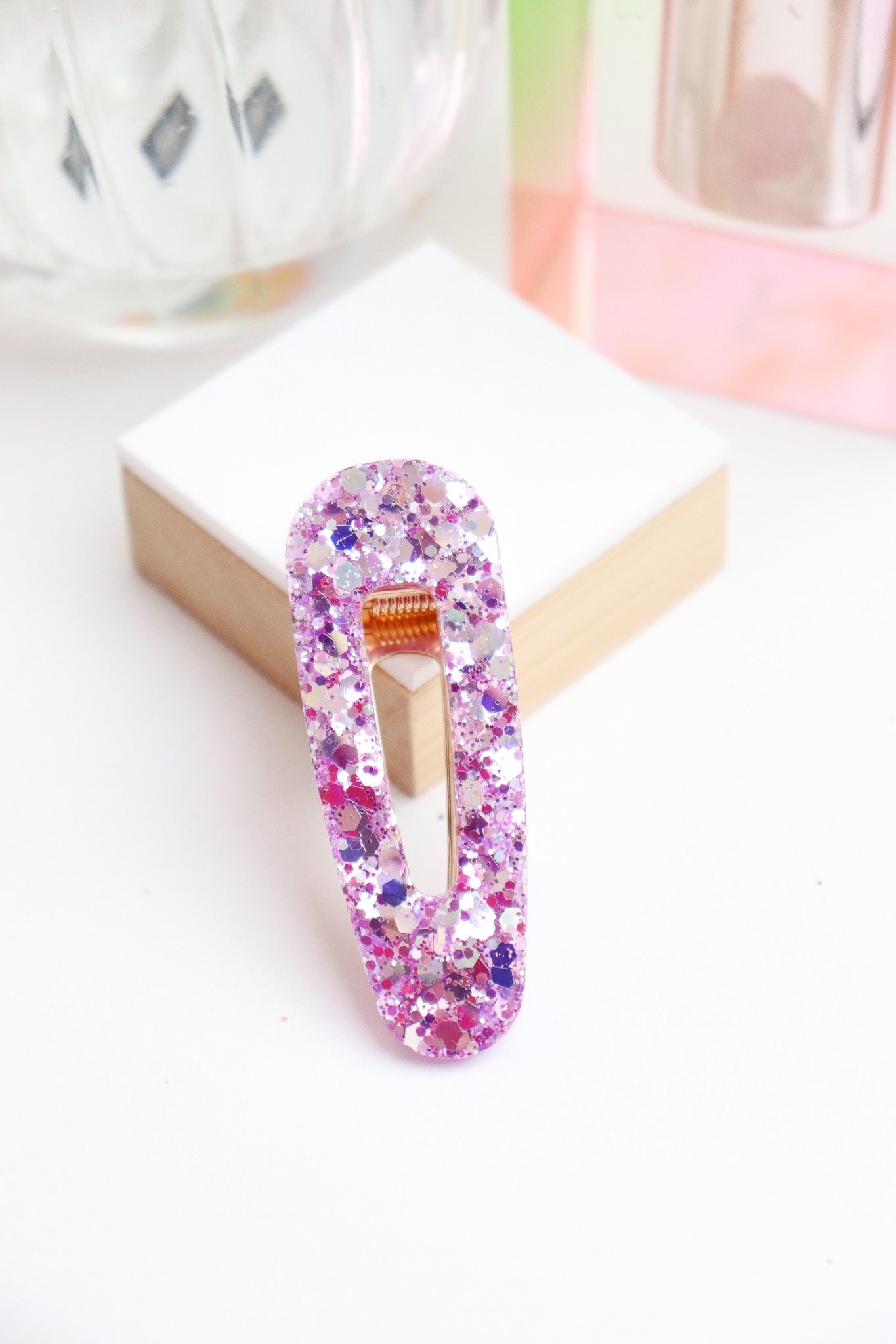 Barrette Barrette Lilas Holographique