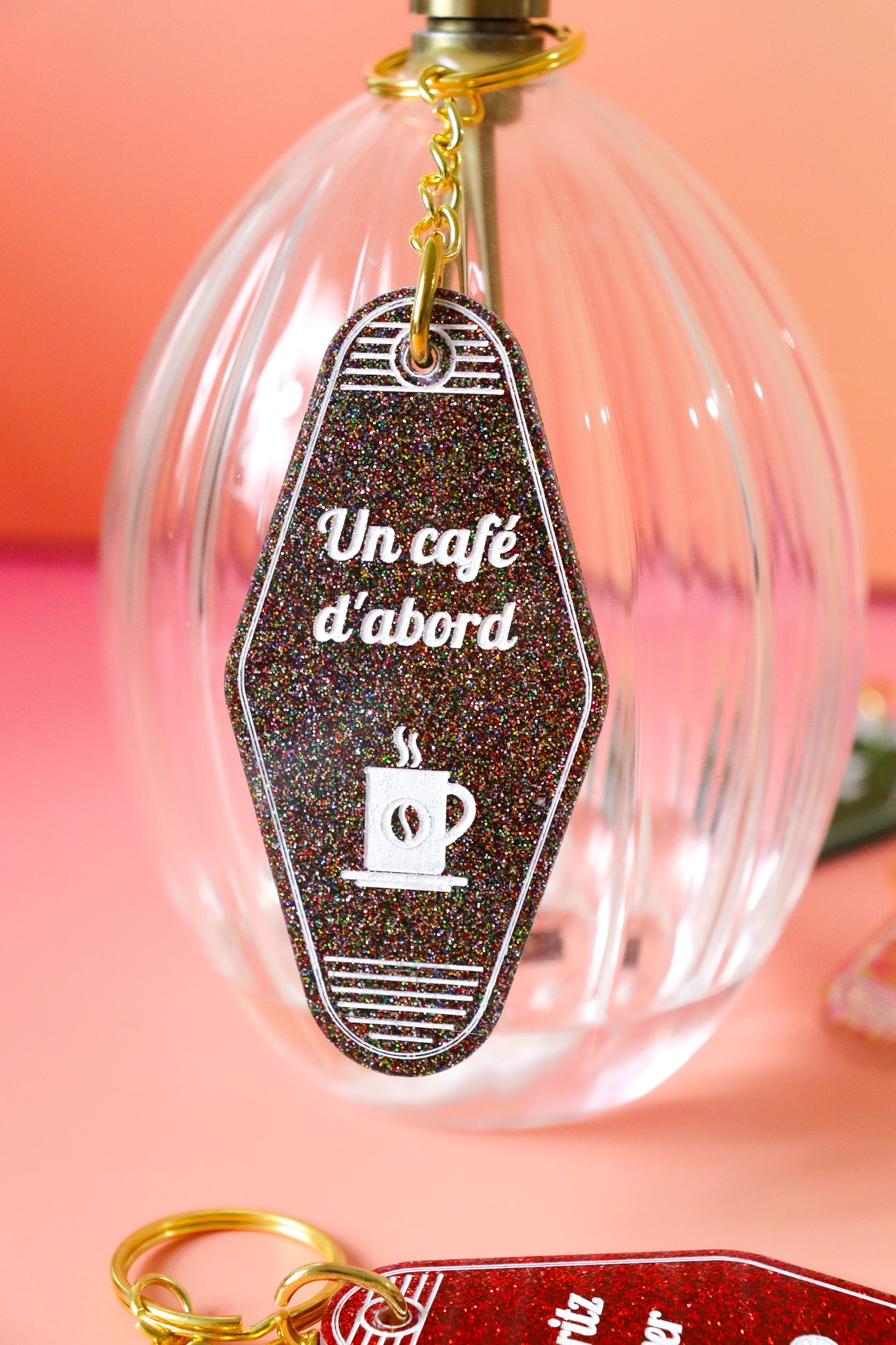 Porte clés Un café dabord